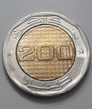 Two-metal collectible foreign coin, a very beautiful and rare memorial of Algeria in 2012-zqz