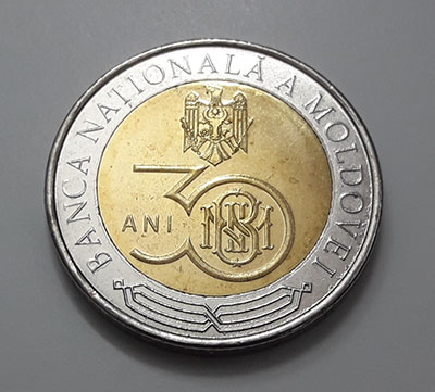 Two-metal collectible foreign coin, a very beautiful and rare memorial of Moldova in 2021-qxx