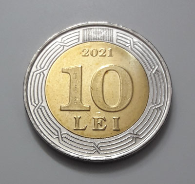 Two-metal collectible foreign coin, a very beautiful and rare memorial of Moldova in 2021-xqx