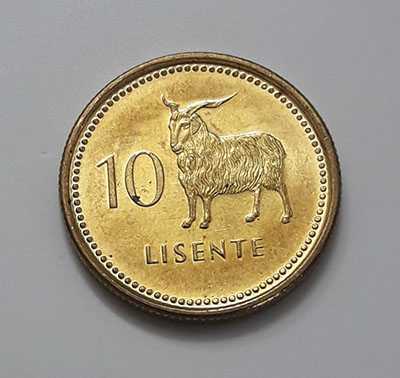 Extremely rare and rarely seen foreign collectible coins of Lesotho, 10th unit, 1998-wee