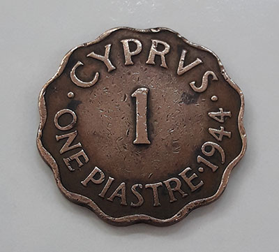 Rare Collectible Foreign Coin of Cyprus King George VI Unit 6 1944-sii
