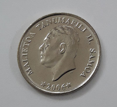 Extraordinarily rare foreign collectible coin of Samoa, Unit 5, 2006-odo