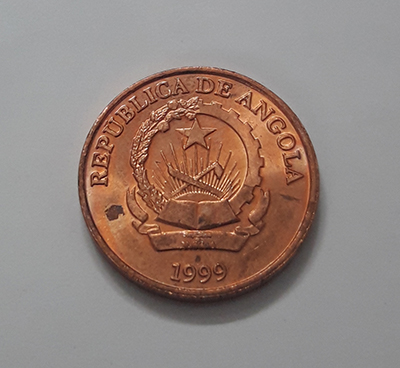 Rare foreign Angola collectible coin unit 5 hsq