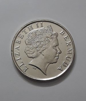 A very rare collector coin of the ancient queen of Bermuda kjuu