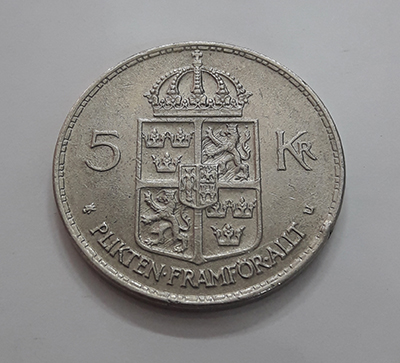 Swedish Collectible Foreign Coin Unit 5 bsssstr