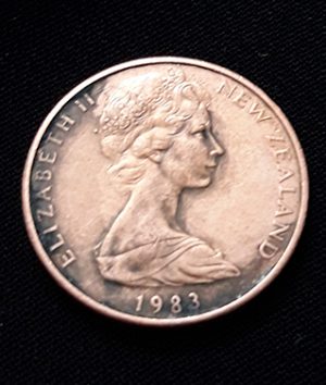 New Zealand Coin Young Queen 1983 bbzga