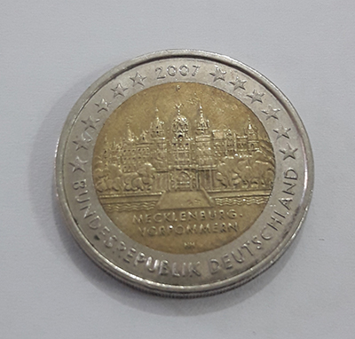 Collectible 2 euro commemorative coin of rare design NNNN HY