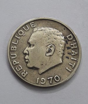 Extremely rare and valuable old Haitian foreign coin gga