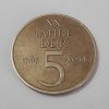 Foreign coin of East Germany 5 marks of 1969 BGEREW