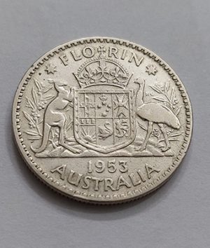 Beautiful Australia British Colony Queen Crown First Silver Coin bs