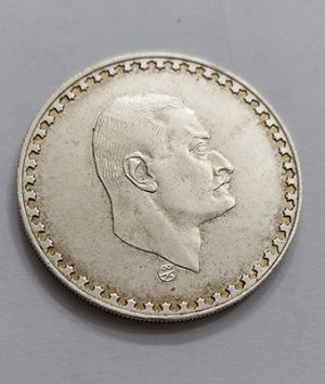 Egyptian collectible silver coin commemorating Abdul Nasser, large size, special, rare q12qaxz