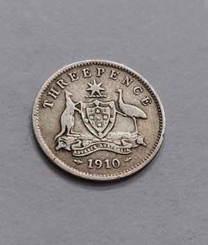 Rare collectible silver coin of Australia King George V of 1912 bsr