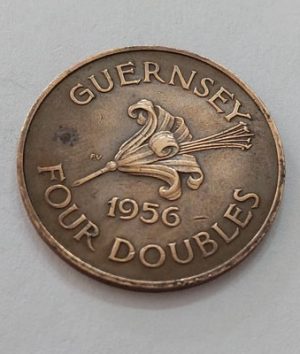 Guernsey collectible foreign coin, very rare and beautiful type, larger than the 500 coin bs
