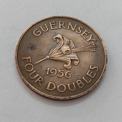 Guernsey collectible foreign coin, very rare and beautiful type, larger than the 500 coin bs