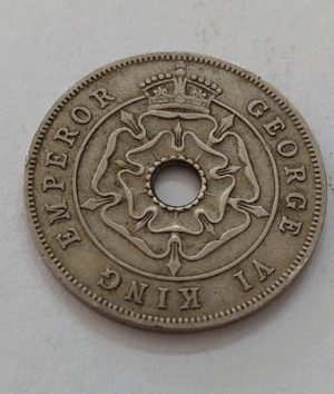 A special and unique collectible coin of Rhodesia, rarely seen in Iran, period of George VI, 1937 bsa