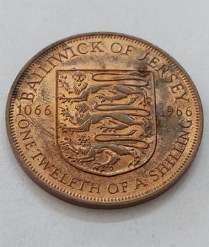 Foreign collector's coin of the country of Jersey with special rare glaze of 1966, bigger than the 500 coin q2wwsxcdqhr