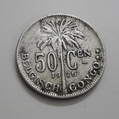 A very rare foreign coin of Congo, a beautiful and rare Belgian colonyhrrw