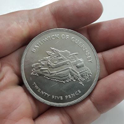 A very rare commemorative Guernsey large size collectible coin e