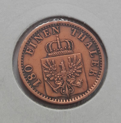Rare German collectible coin of 1868, unit 2 brww