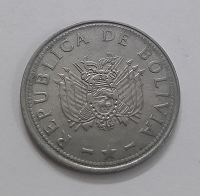 Collection coin of the country of Bolivia, unit 1, size 500 coin nts