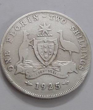 1914 Australian King George V silver collectible coin a