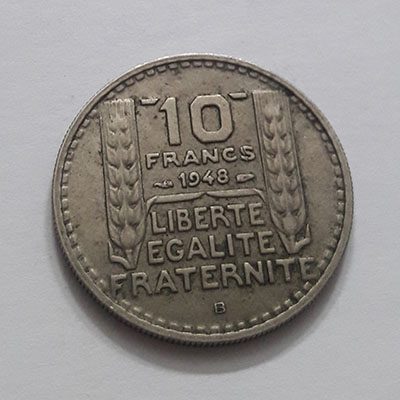 The foreign coin of France is 10 francs per yearBNJH