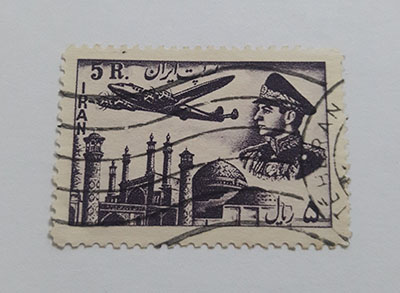 Iranian stamped Iranian stamp of Mohammadreza Shah Pahlavi era (special price) ndd