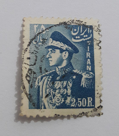 Iranian stamped stamp of Mohammad Reza Shah Pahlavi era (special price) rshra