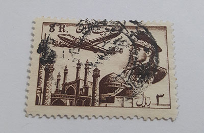 Iranian stamped stamp of Mohammad Reza Shah Pahlavi era (special price) JDLUFZ