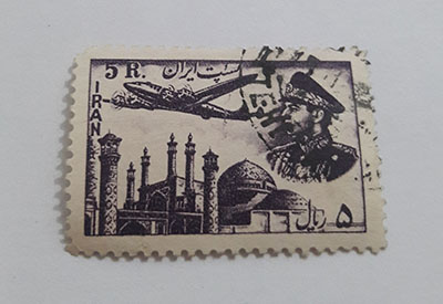Iranian stamped stamp of Mohammad Reza Shah Pahlavi era (special price) zzddaae