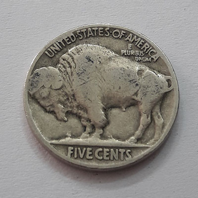 Foreign coin of America 5 cents known as buffalo coin, very beautiful design rhryyr