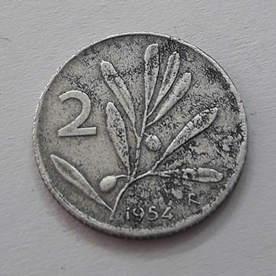 A relatively rare beautiful design foreign coin from Italy in 1954 hrryry