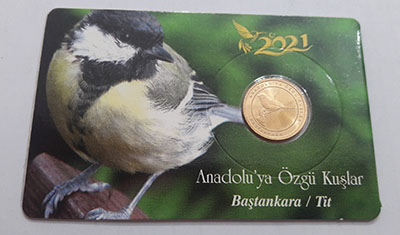 Pack of proof coins commemorating Turkish birds hhh