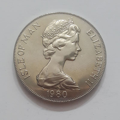 Very rare collectible Isle of Man 80th Anniversary Commemorative Coin - Beautiful and rare Queen Mother's birthday jj