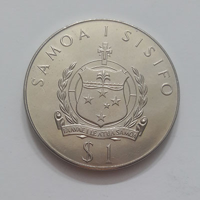 Samoa 1976 Summer Olympic Games Commemorative Large Size Collector Coin, Montreal Malitoa Tanomafili II (1962 - 2010) 5y56
