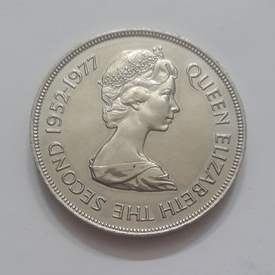 25th Anniversary Commemorative Jersey Large Size Rare Collectible Coin - Queen Elizabeth II's Reign y5