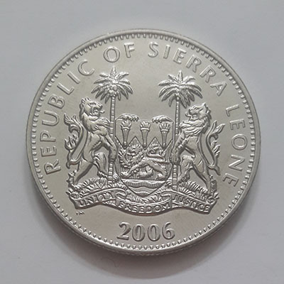 Unrepeatable large size coin of Sierra Leone commemorating the 80th anniversary of the birth of Queen Elizabeth II. Investiture of Charles as Prince of Wales 1969 45454