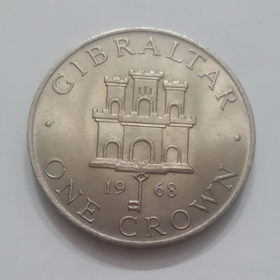 Unrepeatable large size Gibraltar 50th anniversary commemorative coin - wedding of Queen Elizabeth II and Prince Philip / Queen and Prince / ee