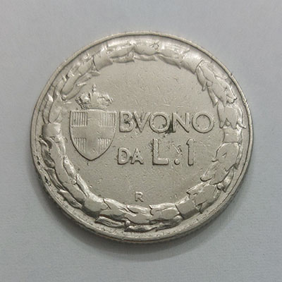 Foreign collectible coin of Italy, beautiful design of 1922 tet