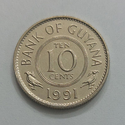 Collectable foreign coin of the country of Guyana, unit 10 y56