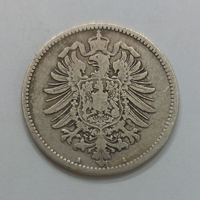 Rare German one mark silver coin, special price, 1875 r65