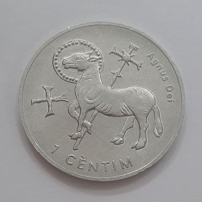 Rare commemorative coin of Andorra, beautiful design asads