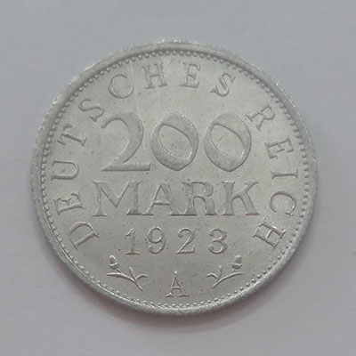 Foreign coin of Germany 200 marks of 1923 with beautiful and eye-catching bank quality tyyty
