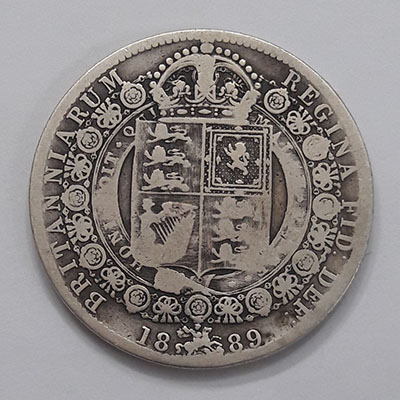 British Queen Victoria silver coin of 1889, very rare yry