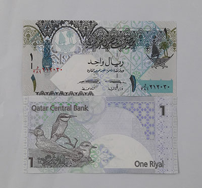 Qatar foreign banknote, beautiful design, unit 1 (the price is for one sheet) ryry