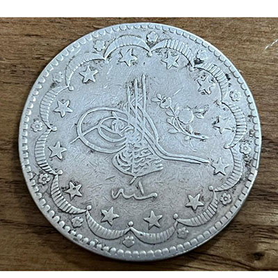 Large size Ottoman silver coin with good quality and old age 6w6