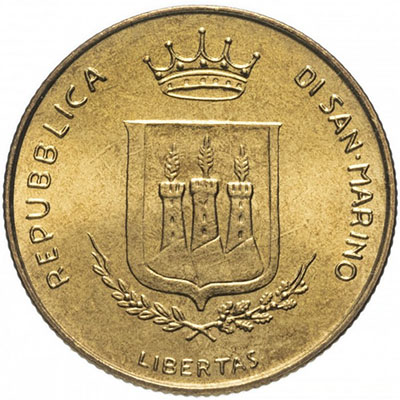 Rare commemorative coin of San Marino, beautiful design, special price yryrry