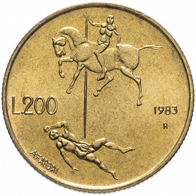 Rare commemorative coin of San Marino, beautiful design, special price 5454