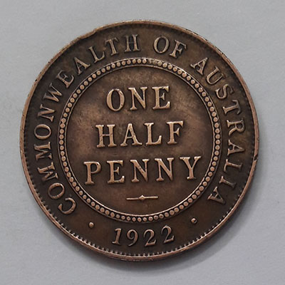 Australian King George V one penny coin, special price 4545