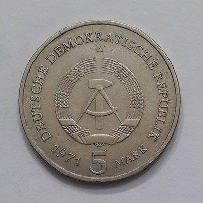 East German commemorative collectible foreign coin, unit 5 round, special price 56565